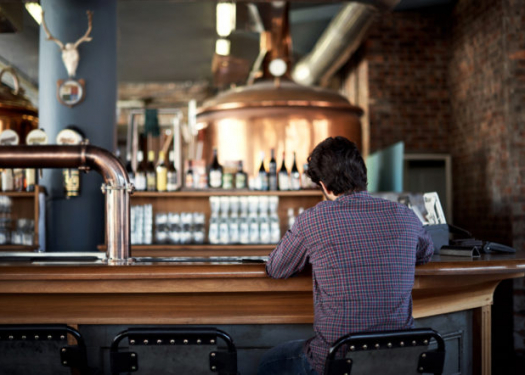 Manning the bar