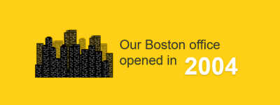 Our Boston office opened in 2004