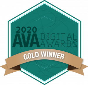 2020 AVA Digital Awards Gold Winner button