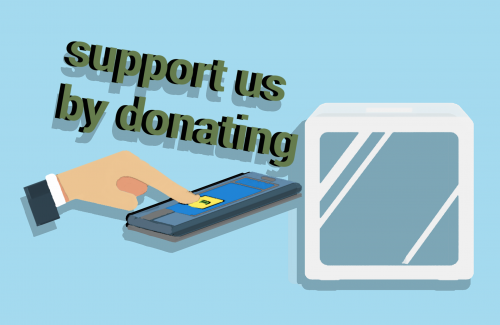 support us by donating image