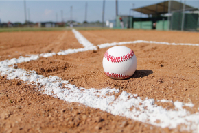 baseball field close up